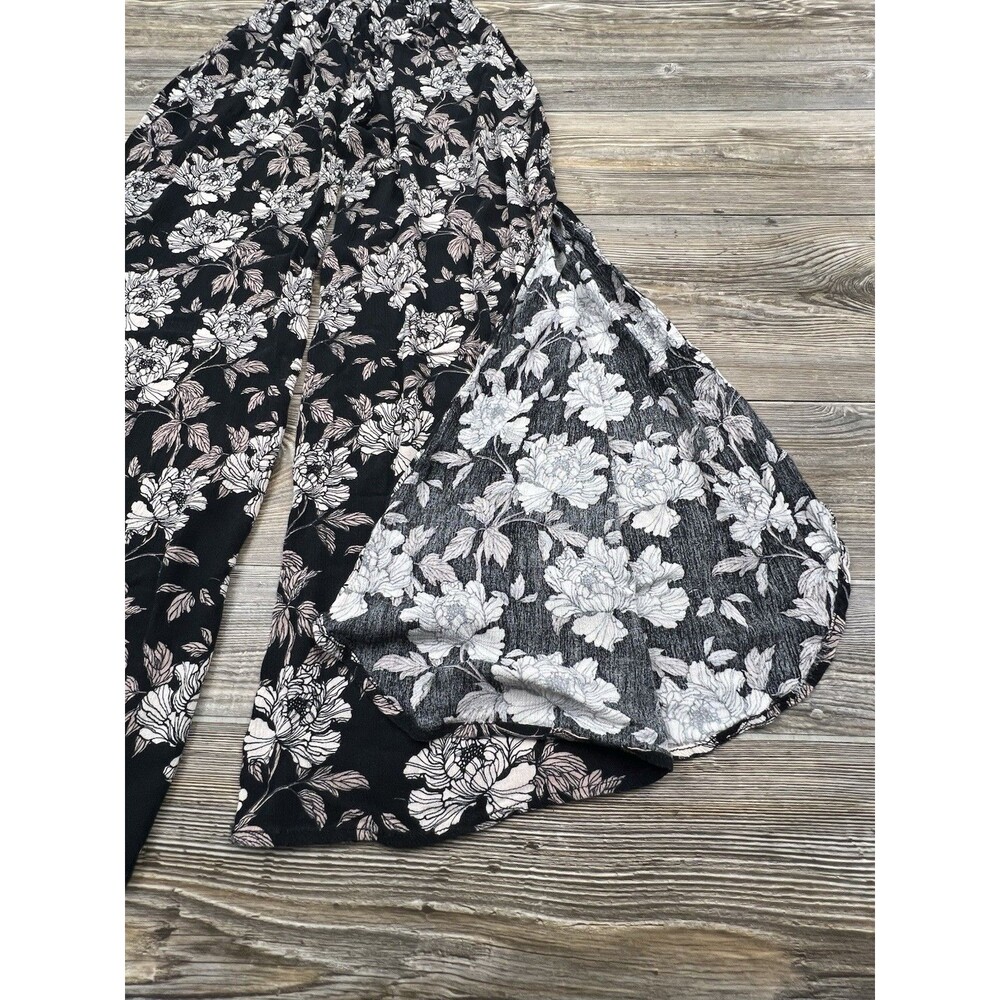 Rewash‎ Junior's L Smocked Waist Split Leg Pants Floral Pull-On Boho Festival - Picture 4 of 14